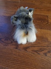 Russ Plush 10  Mini Schnauzer Puppy Dog Gray White Yomiko Classics Stuffed Animal
