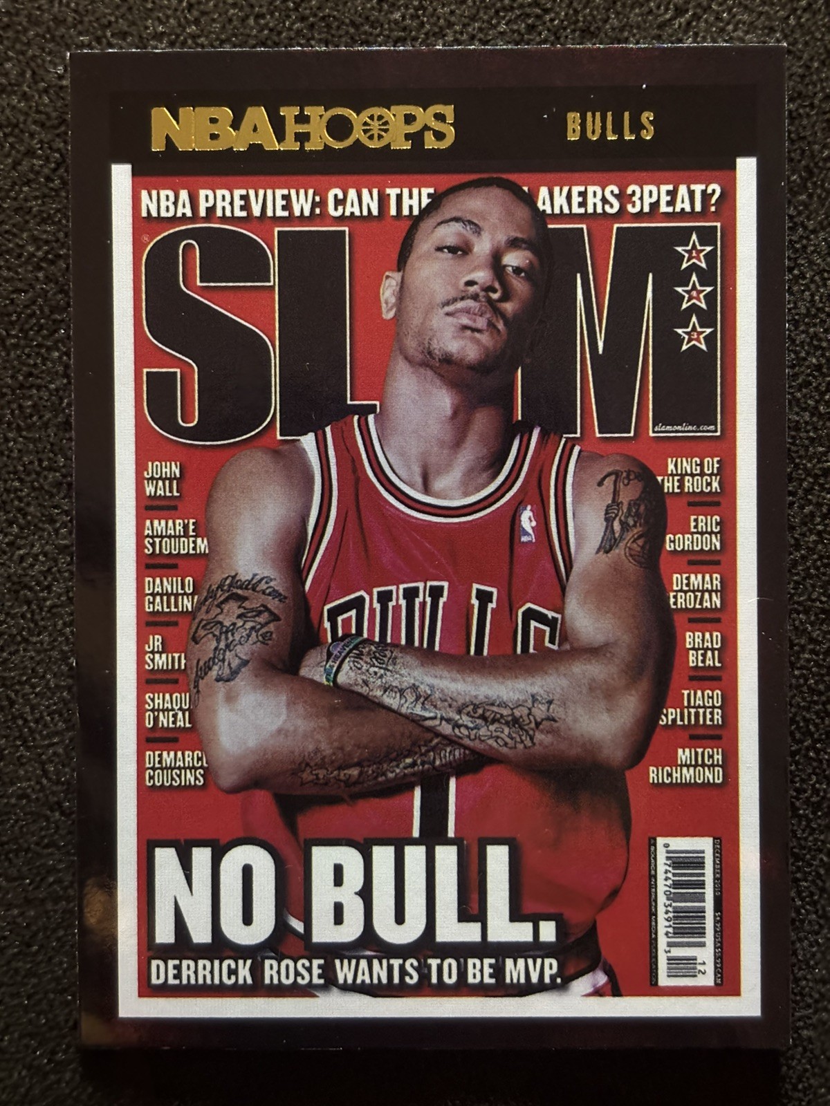 2021-22 Panini Hoops Derrick Rose Slam Holo #SLAM #143 Bulls