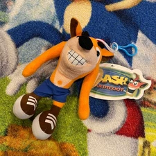 Crash Bandicoot Plush Toy Keychain 6" KO Vintage