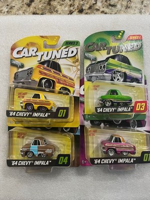 MGA Car Tuned Series =  Lot Of 4 =  ' 64 CHEVY IMPALA = in different colors