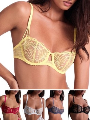 Aubade Vibes Bra Half Cup Underwired Bras Embroidered Lace Luxury Lingerie