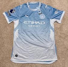 PUMA Manchester City Home Kit, Haaland #9 with Premier League Patch, Men’s Large