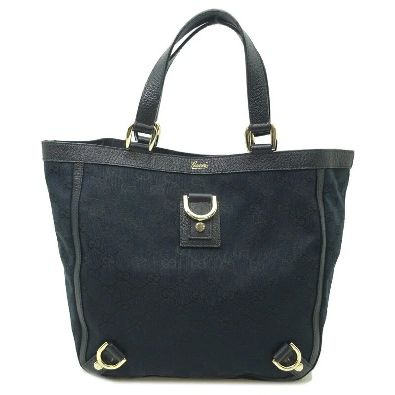 Sac à main fourre tout Gucci 130739 Gg toile noire Dh82717