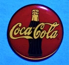COCA COLA - COKE - BOTTLE - VINTAGE ADVERTISING LAPEL PIN - HAT PIN - PINBACK
