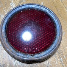 Stimsonite Naco Red Glass Stop Light Lens 3-116 Jeep Vintage 1378