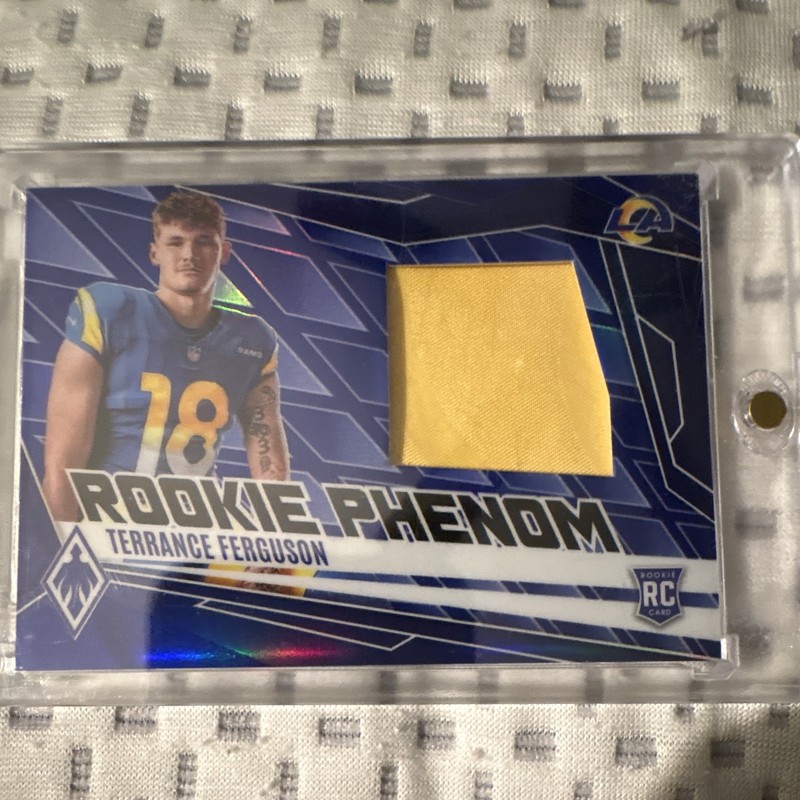 Panini 2025 Phoenix Terrance Ferguson Rams Rookie Phenom Jersey PJY-TFN Blue/199