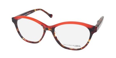 NEW WILLIAM MORRIS LONDON 50026 EYEWEAR C4 PLASTIC 51-16-140 WOMENS RED CAT EYE