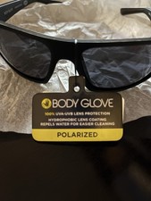 Body Glove BG10 Polarized Water Repelling Sunglasses Black With Subtle Gold Trim