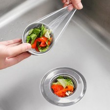 200 Pack Kitchen Sink Strainer Mesh Bag, Anti-Clogging Disposable Sink Drain ...