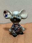 Fenton Glass Spangles Halloween Mouse Figurine Ltd Ed #68/74 K Barley