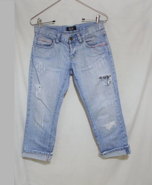 Women Dolce & Gabbana Capri Blue Denim 36 / S / 44