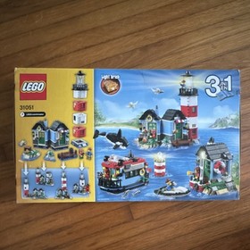 LEGO Creator Lighthouse Point 31051 Complete Set 528 Pieces Light Brick Orca