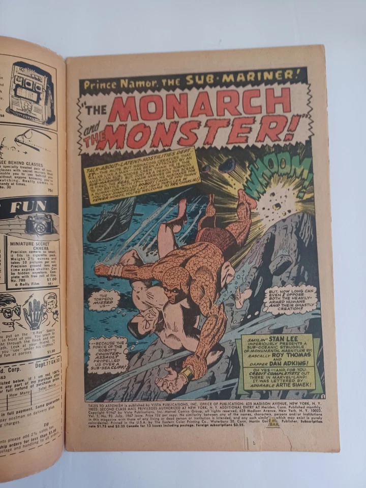 Tales to Astonish #93 - Hulk - Silver Surfer - 1967 - VG - Image 4 of 4