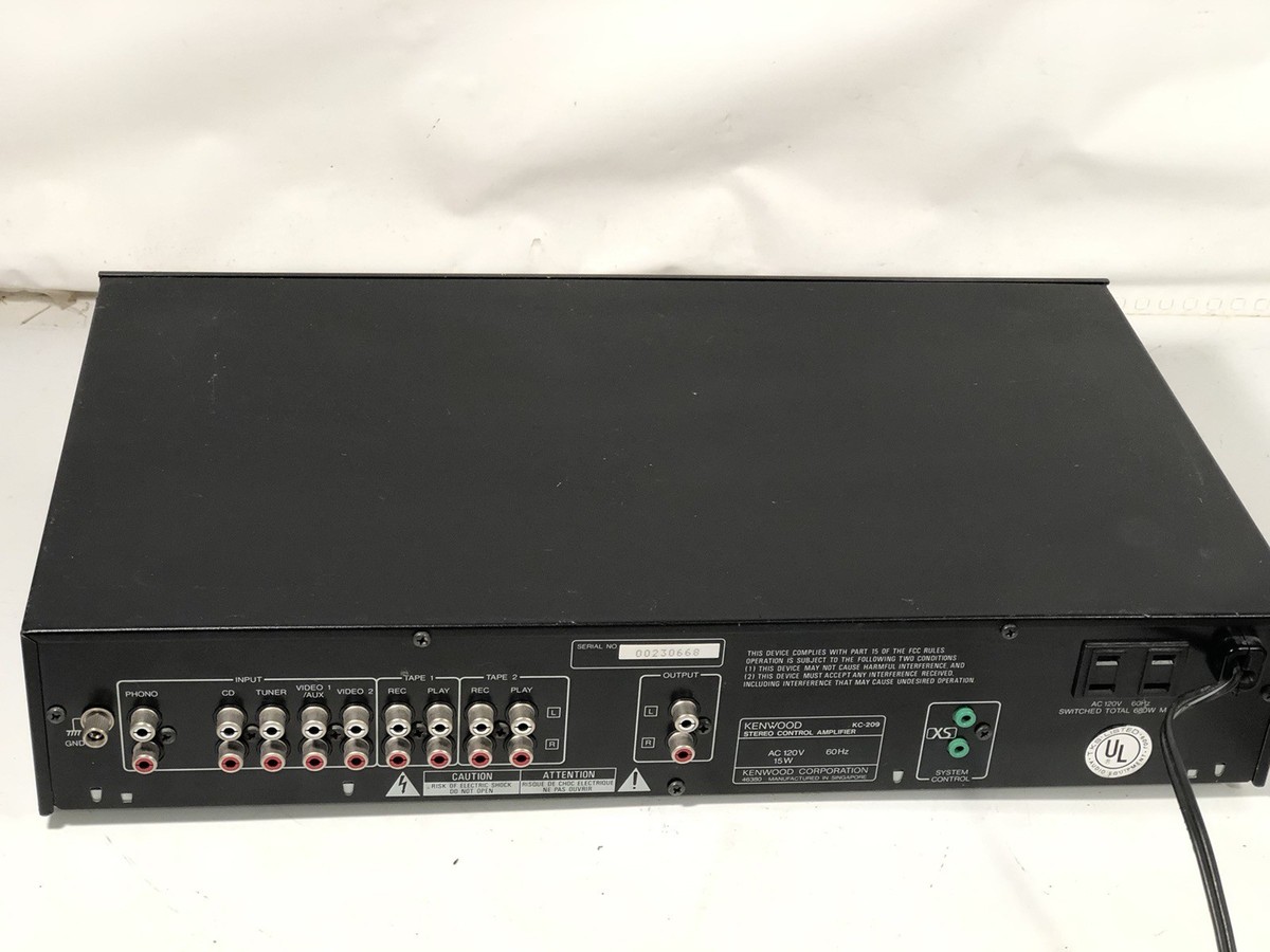 Kenwood KC-209 Vintage Stereo Control Amplifier EQ - No Remote | eBay