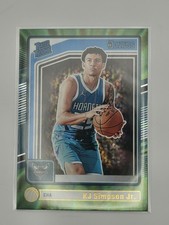 2024-25 Panini Donruss KJ Simpson Jr. Rookie Green Laser holo #247