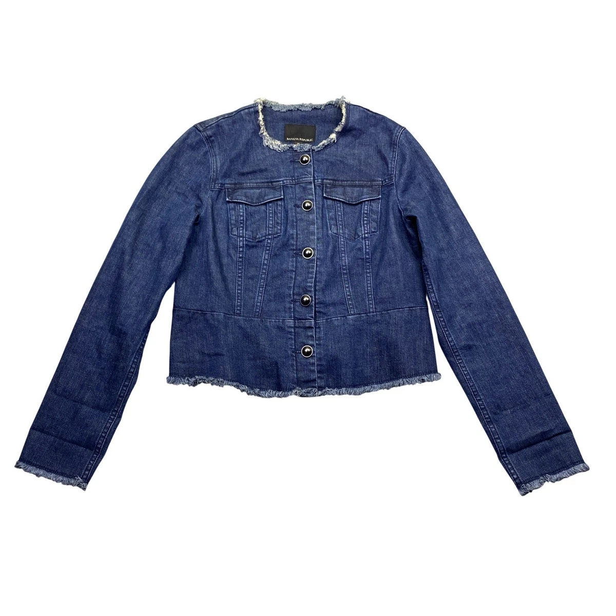 専用⑬ Banana Republic Blue Denim Coats, Jackets & Vests for Women for