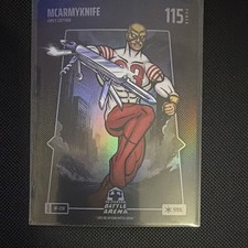 Bo Jackson Battle Arena McArmyKnife Christian McCaffrey Steel Battlefoil #BF-259