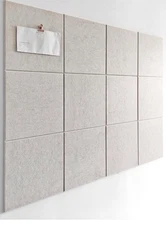 Large Cork Board Alternative 47"x35" 12 Pack Felt Wall Tiles With Safe Removable