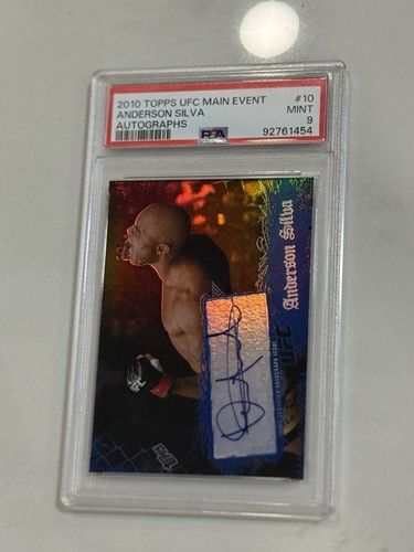 Anderson Silva [Autograph] #10 2010 Topps UFC Main Event card