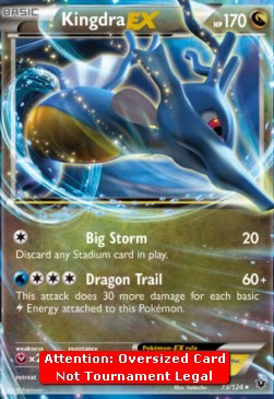 Pokémon Kingdra EX FCO-73 Oversized Englisch Excellent