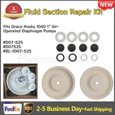 D07-525 D07525 Fluid Section Repair Kit Fits Graco Husky 1040 1" Diaphragm Pump