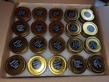 40-Pack 4oz Clear Glass Jars with Gold Metal Lids, 100ml Canning Spice Jar
