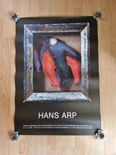 Orginal Ausstellungsplakat Hans Arp 1986 Stuttgart 59x84 