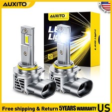 AUXITO 9005 LED Headlight Bulb White High Beam Conversion Kit 24000LM Bright
