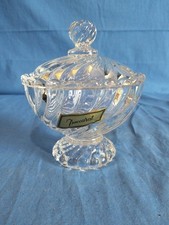 Soporte para confeti de caramelo de bambú cristal vintage de baccarat
