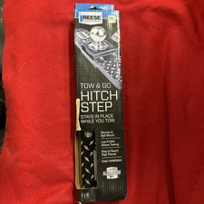 Reese Towpower 7060200 Tow And Go Hitch Step Plate, Black, For Truck Or Trailer