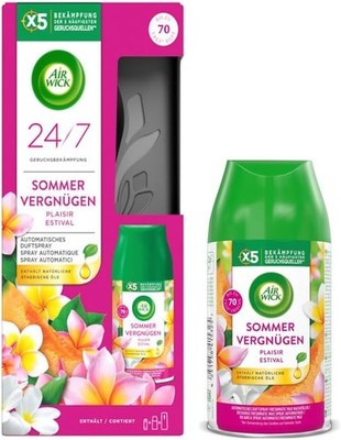 Air Wick Freshmatic Lufterfrischer Sommervergnügen Duft + 2 Nachfüller 2x 250 ml