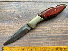 Ancien Couteau HERBERTZ BOIS POMPE VINTAGE KNIFE MESSER