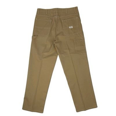 Vintage GAP Factory Store Carpenter Pants Mens 38x32 Khaki Cotton 2002 Wide Leg