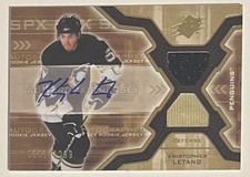Kristopher Letang 2006-07 Upper Deck SPx #182 Rookie Jersey Auto RC /1299