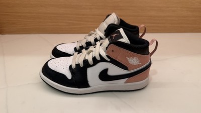 Nike Air Jordan 1 Mid PS White Rust Pink Black Size 2Y DQ8424-100