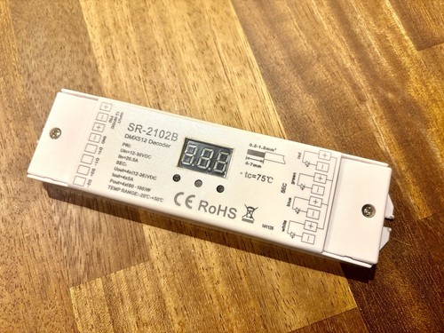 Sunricher Constant Current DMX 4-Ch LED Tape/Strip Driver Decoder Light Dimmer - Picture 1 of 2