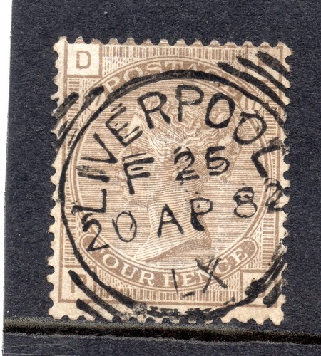 GB 1880 4d SG 160 Platte 17 CDS