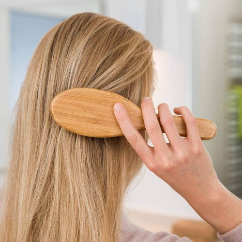 Bambus Haarbürste mit Naturborsten - Vegan umweltfreundlich - Natur-Bürste mi... - Bild 6 von 8