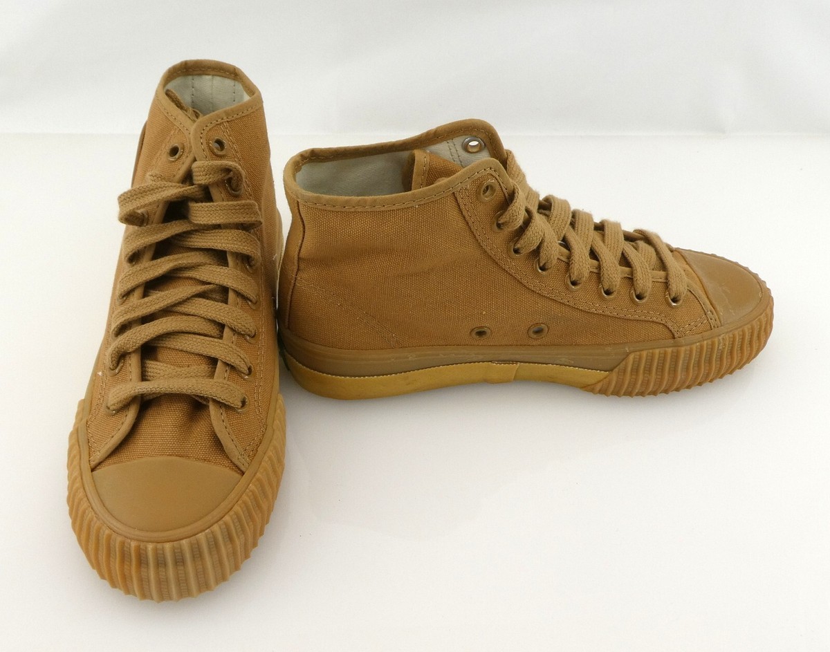 PF Flyers Shoes Center Reissue Hi Brown Sneakers Mismatch Womens