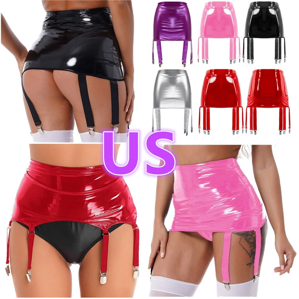 High waisted skirt garter belt cheap