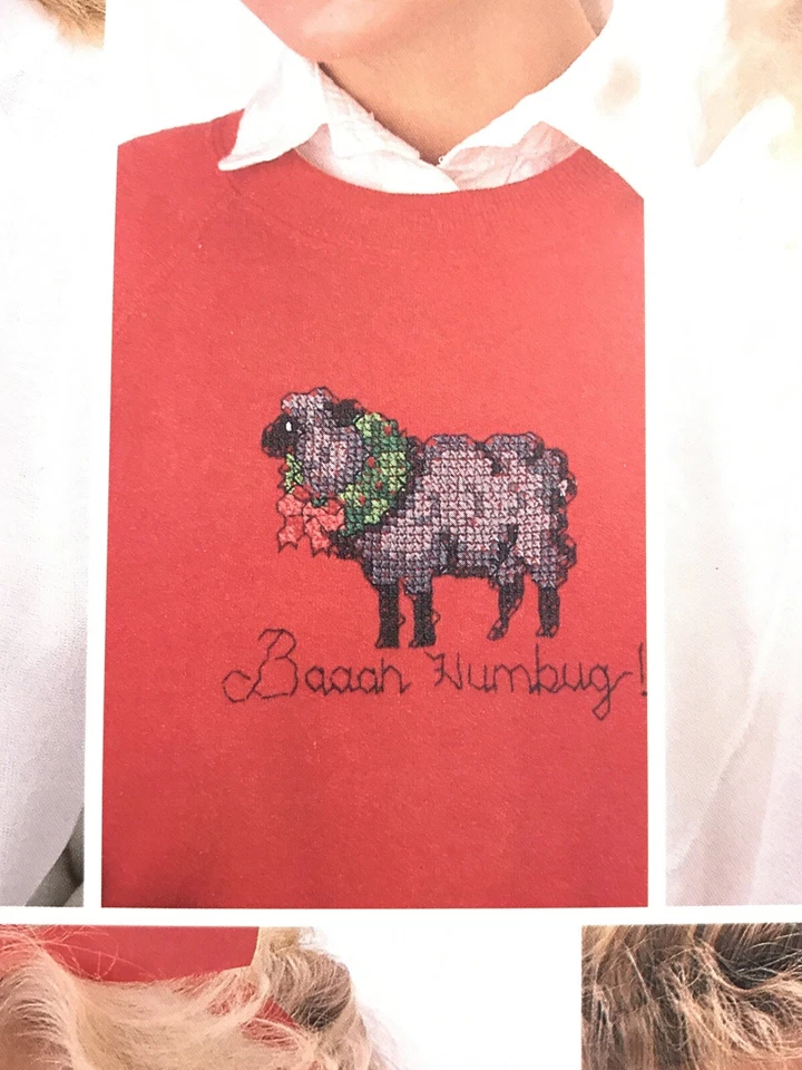 Holiday Whimsey Christmas Cross Stitch Puns Holly Cow Duck The Halls more  - Image 4 of 4