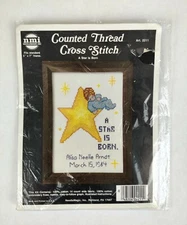 NMI Needle Magic Counted Thread Cross Stitch A Star Is Born Kit #2211