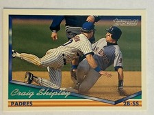 1994 Topps Gold #184 Craig Shipley San Diego Padres