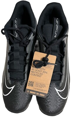 Nike Vapor Edge Shark 2 Black Football Cleats DH5088-010 Mens Size