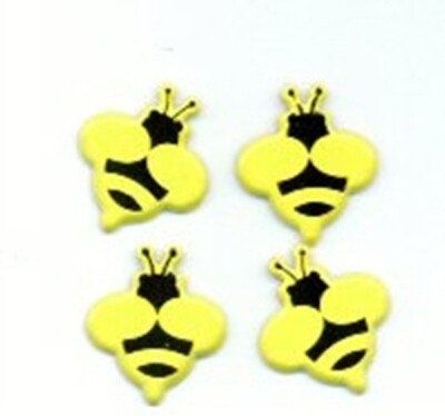 LARGE BEE SCRAPBOOKING DECORATIVE BRADS EYELET OUTLET 8 PCS | eBay
