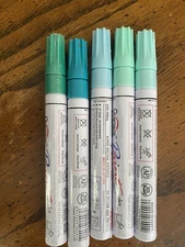 Overseas Paint Marker 5 Green Multi Colored Oil Based  Pen Permanent PMA-520