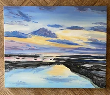 "Omnipresence," Rachel Kelly Art, Original Acrylic Painting (16X20)