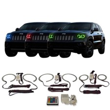 Rgb Multi Color Ir Headlight Halo Kit For Jeep Grand Cherokee 11-13