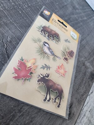 ATD Stickers Dimensional Bear Bird Moose Fall Camp Scrapbooking Retired NEW #28