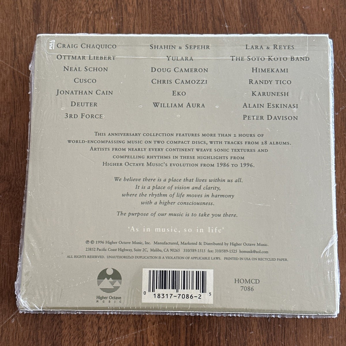 Evolution: 1986-199 by Various (CD, 1996, 2 Discs, Higher Octave